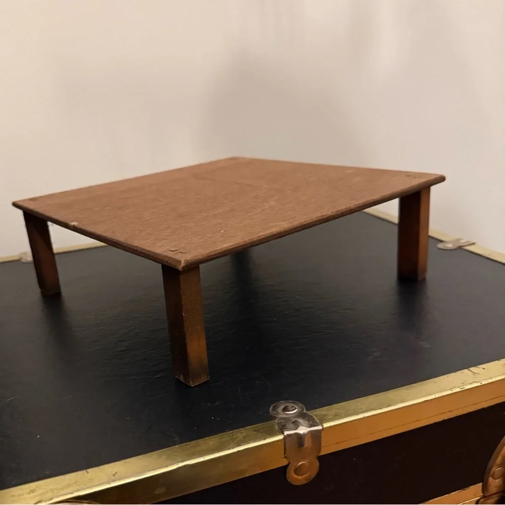 🧺🍒 1981 Longaberger Picnic Pie Basket w/ Lid + Table Stand – Vintage USA - Picture 13 of 15